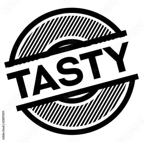 tasty black stamp