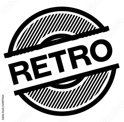 retro black stamp