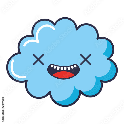 cute cloud kawaii character