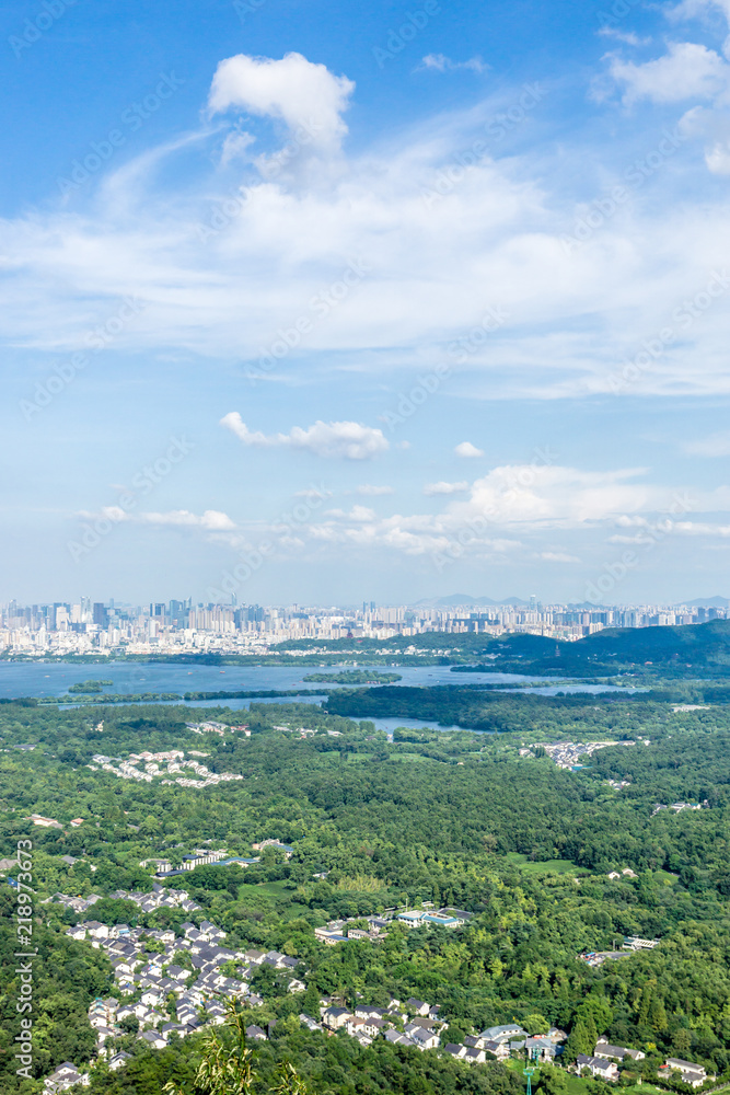 panoramic city sky line panoramic city sky line