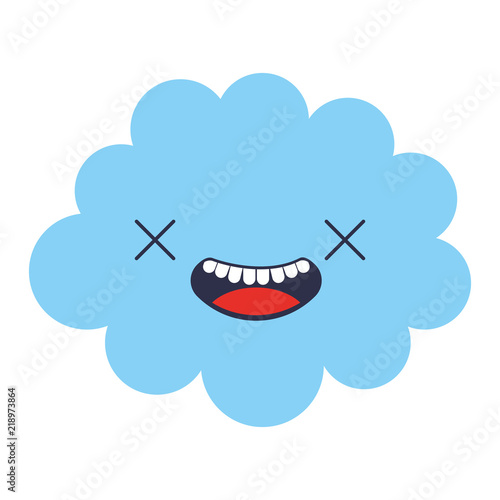 cute cloud kawaii character