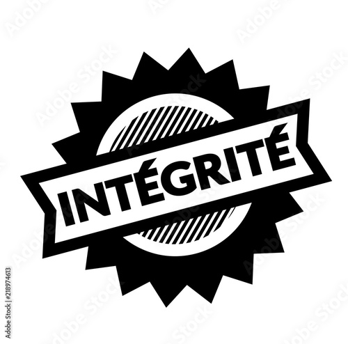 integrity black stamp