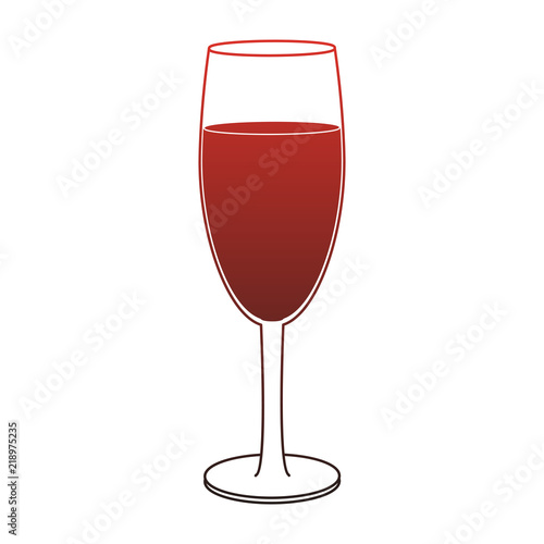 Champagne glass cup vector illustration graphic design icon