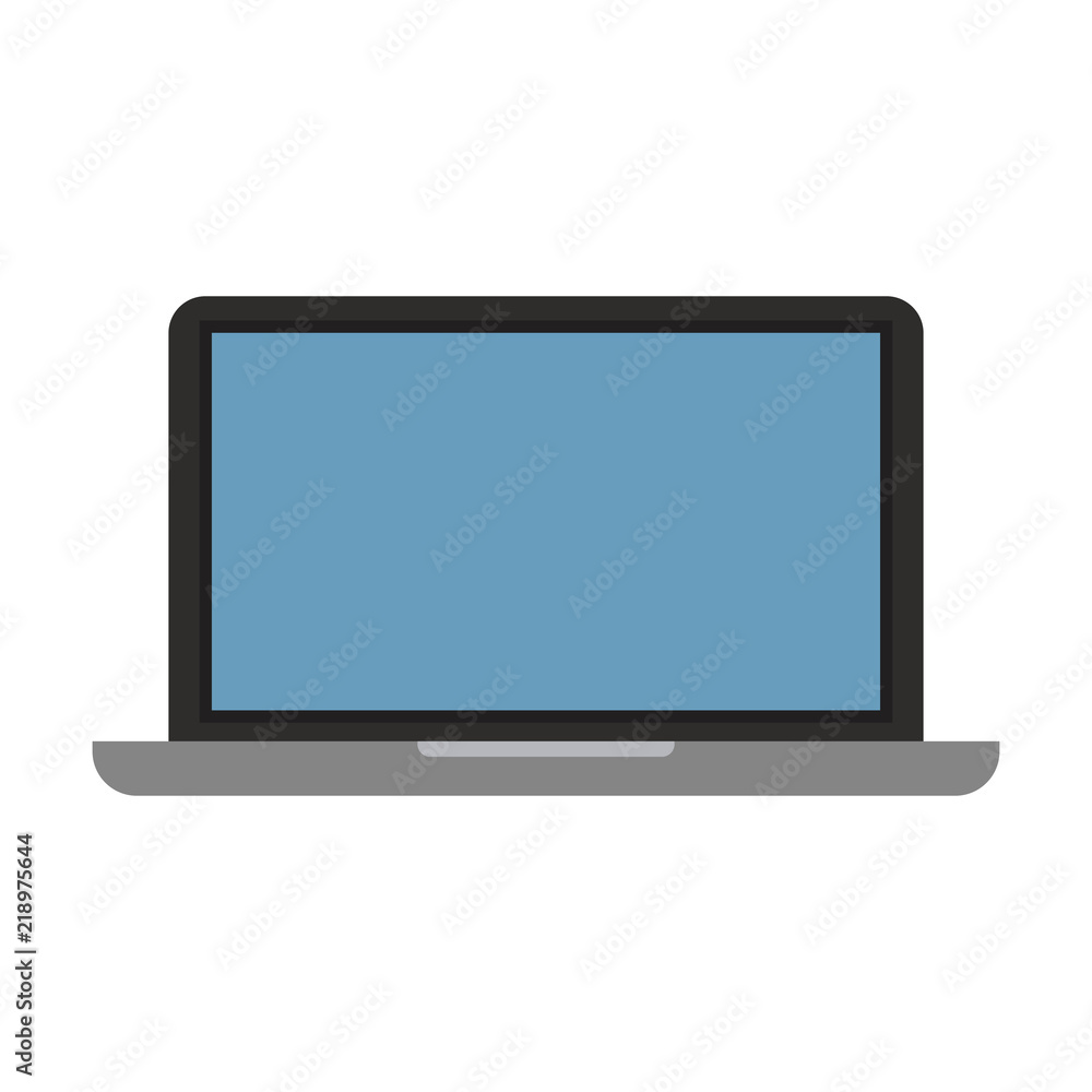 Laptop pc techology vector illustration graphic design
