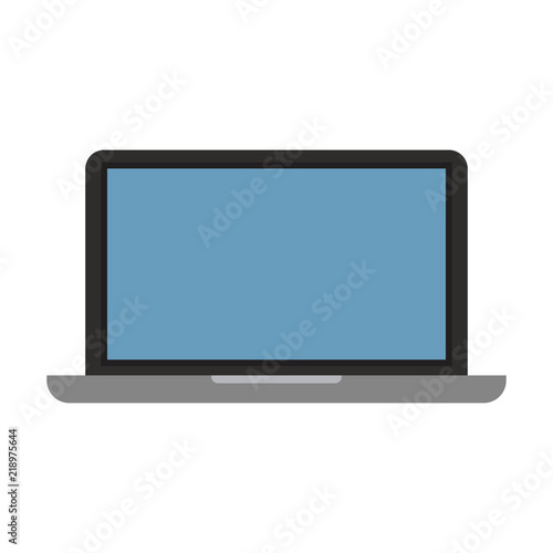 Laptop pc techology vector illustration graphic design