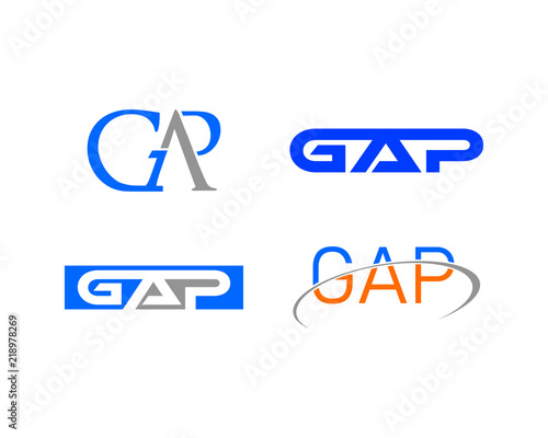 gap letter logo collection
