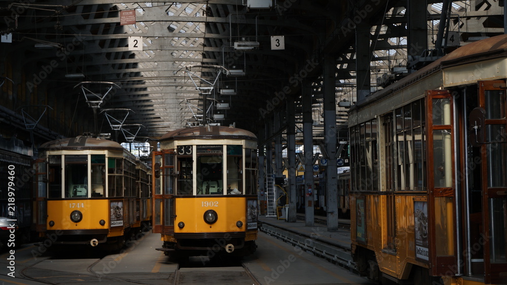 milano city atm tram deposit station milano city atm tram deposit station