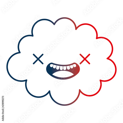 cute cloud kawaii character