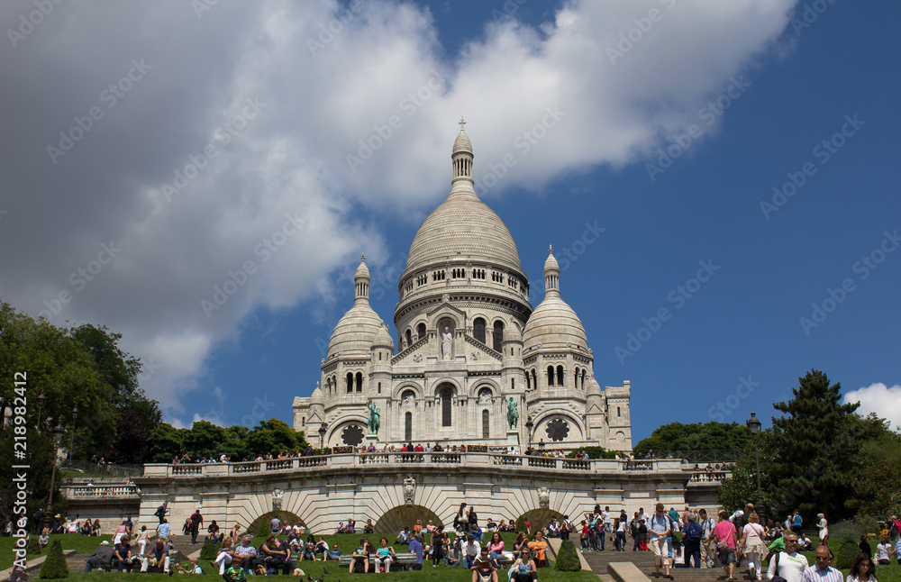 Obraz premium Basilica of Sacre Coeur the Roman Catholic church, Paris France