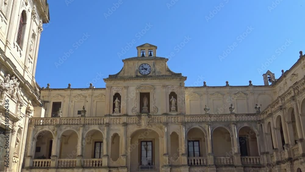 Italy, Lecce, Duomo square, view and details. Italy, Lecce, Duomo square, view and details.