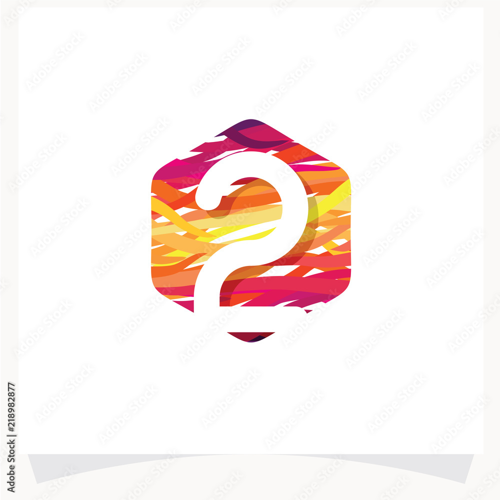 Number 2 Abstract Logo Design Template Number 2 Abstract Logo Design Template