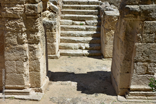 Fototapeta Naklejka Na Ścianę i Meble -  Italy, Lecce, view and details of the ruins of the amphitheater roman