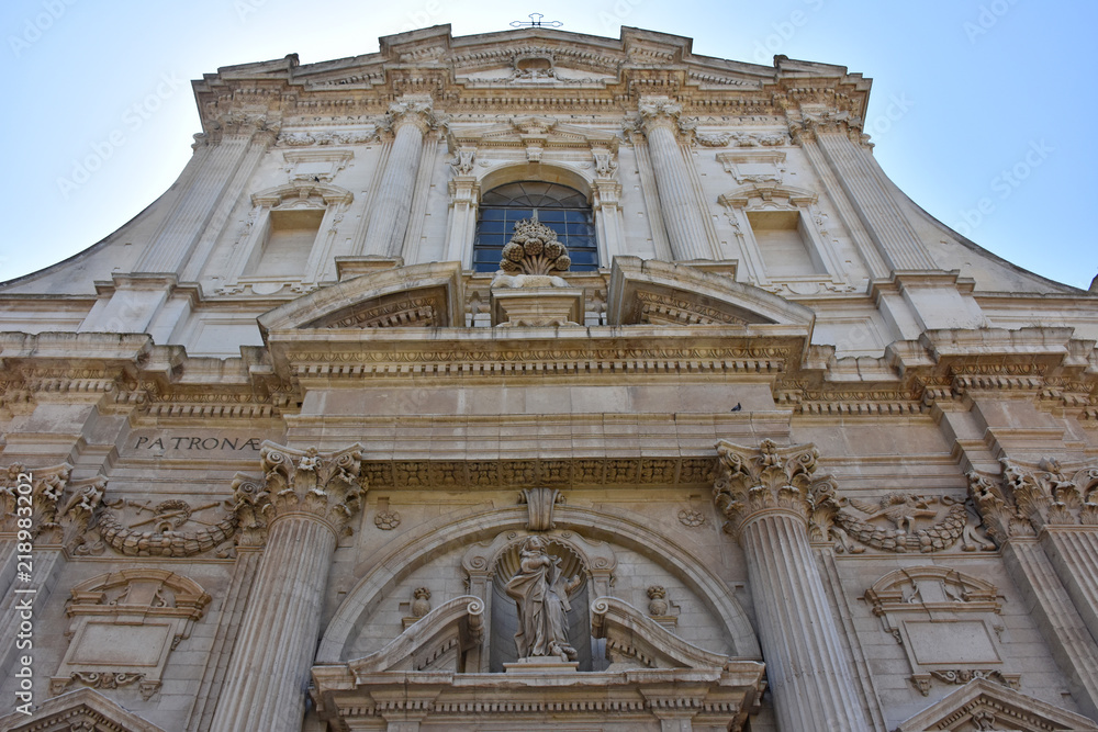 Italy, Lecce,  typical baroque style church