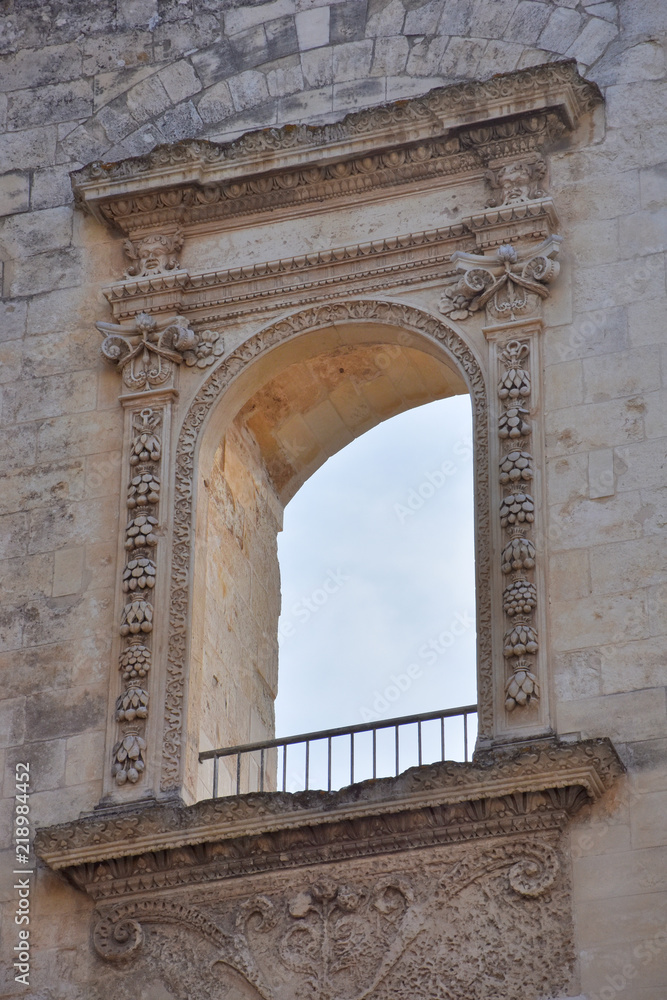 Italy, Lecce, 12th century medieval castle, exteriors, interiors and details.