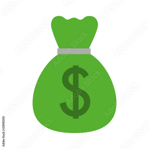 money bag dollars icon