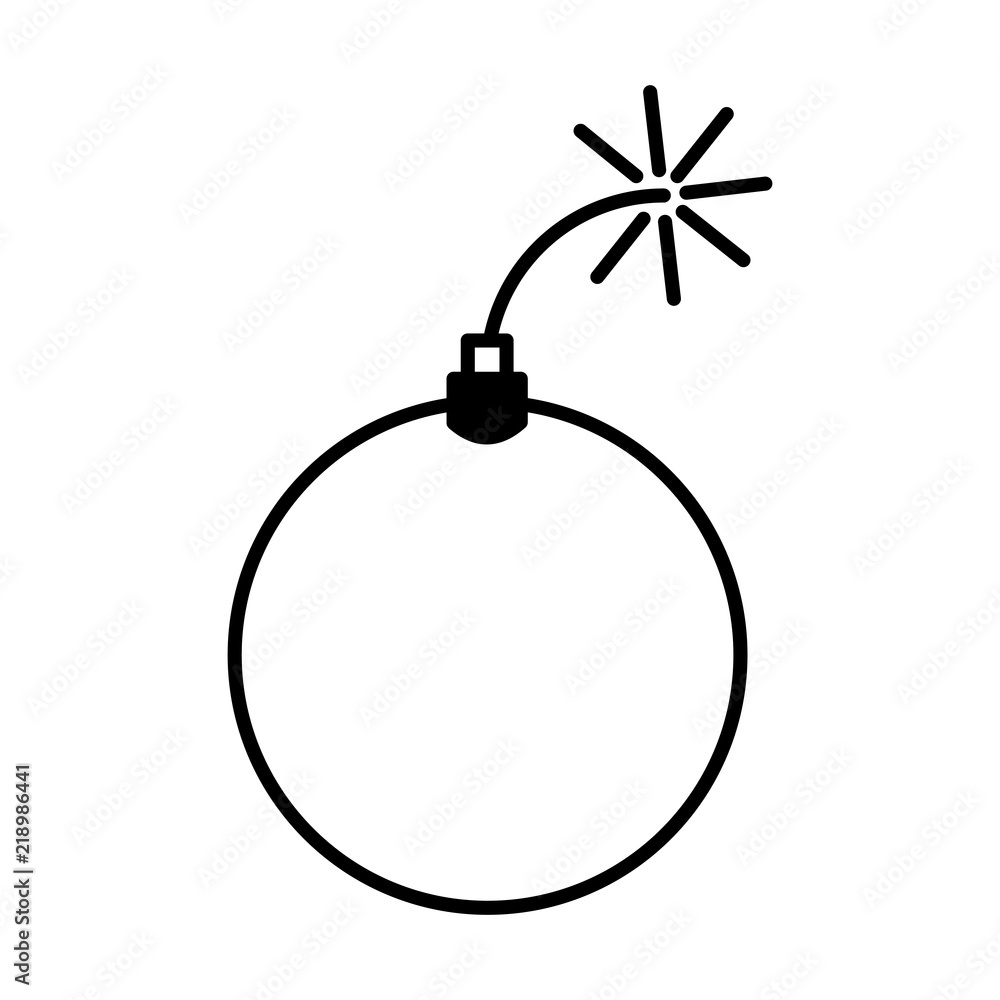 Obraz premium explosive bomb comic icon