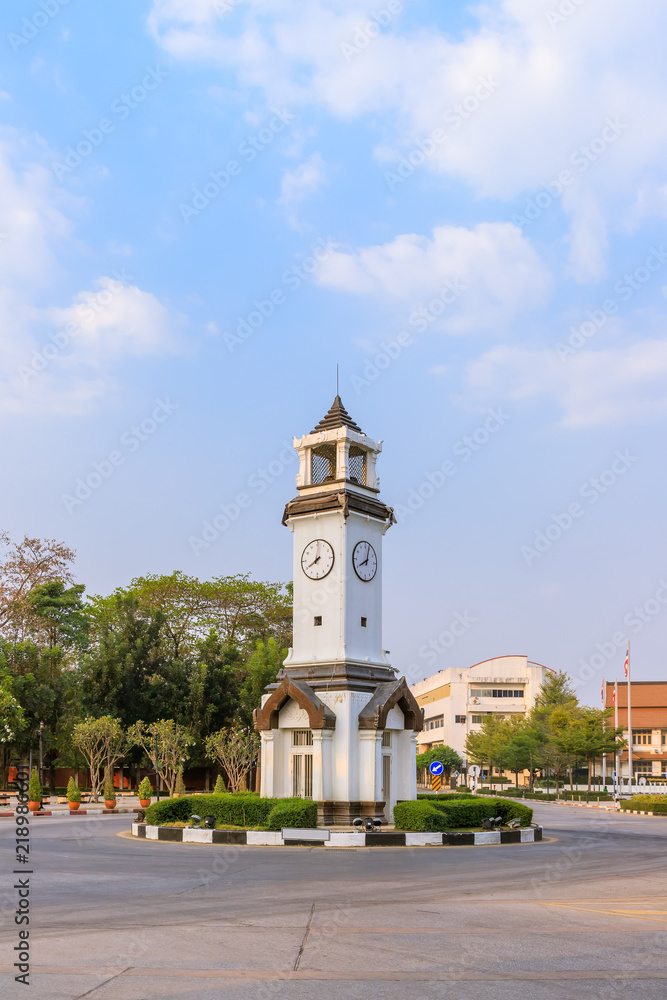 Clock tower at Lampang city center