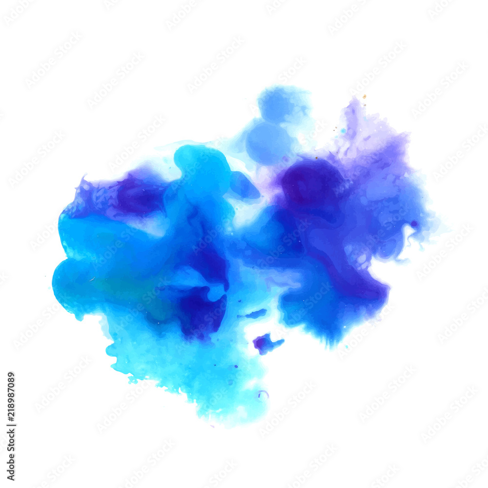 Fototapeta premium Colorful spot, watercolor abstract hand painted background