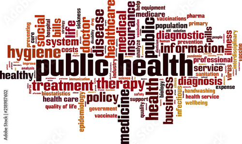 Public health word cloud