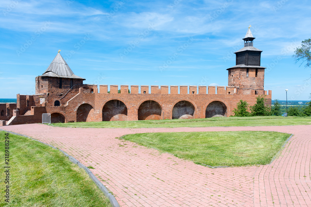walls of Nizhny Novgorod Kremlin