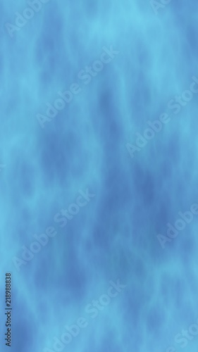 Background of abstract blue color smoke. The wall of blue fog. 3D illustration