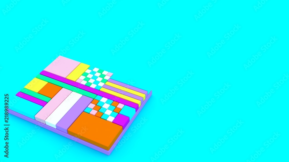 3d background. Abstract wallpaper. Pop art. Shapes 3d. Flying geometric objects. Minimalism. Trendy modern illustration. Render. Stylish concept. Poster. Minimal style. Bright colors. 3d background. Abstract wallpaper. Pop art. Shapes 3d. Flying geometric objects. Minimalism. Trendy modern illustration. Render. Stylish concept. Poster. Minimal style. Bright colors.