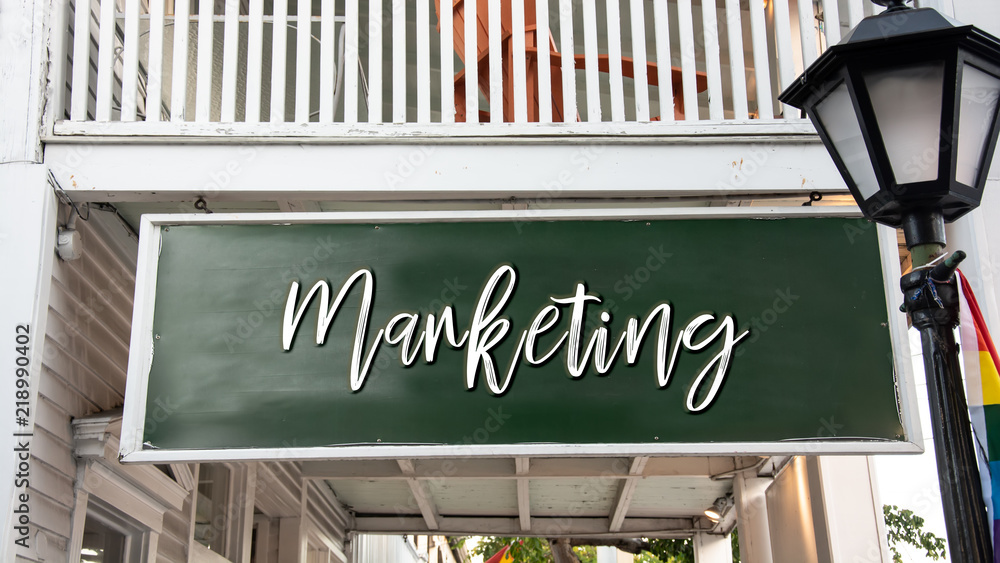 Obraz premium Schild 338 - Marketing