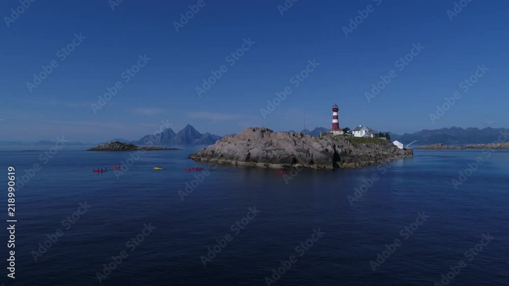 4K Aero Video Lofoten, lighthouse, sea kayaks 4K Aero Video Lofoten, lighthouse, sea kayaks