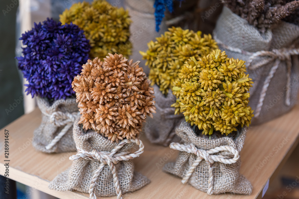 Colorful of dried flower Colorful of dried flower