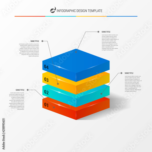 Infographic design template. Creative concept with 4 steps