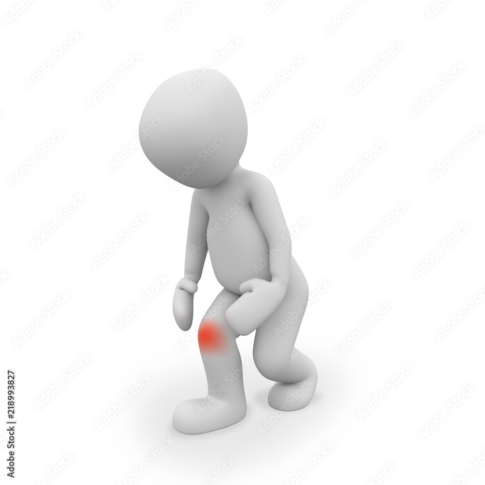 having a big pain in the knee having a big pain in the knee