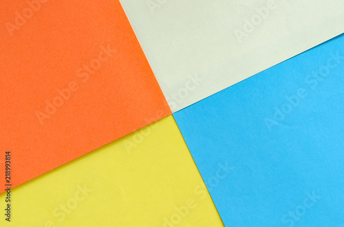 Sheets of colored paper. Abstract background. Geometric shapes