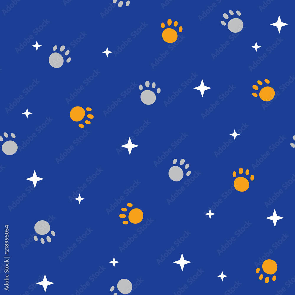 vector seamless background patterns in Scandinavian style,cartoon cute paws and elements for fabric design, wrapping paper, notebooks covers vector seamless background patterns in Scandinavian style,cartoon cute paws and elements for fabric design, wrapping paper, notebooks covers
