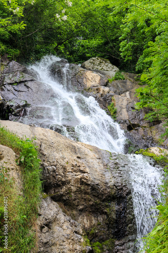 Waterfall of St. Andrew near Sarpi town in Adjara, Georgia