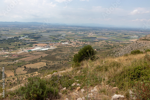 Ausblick vom Berg in Katalonien