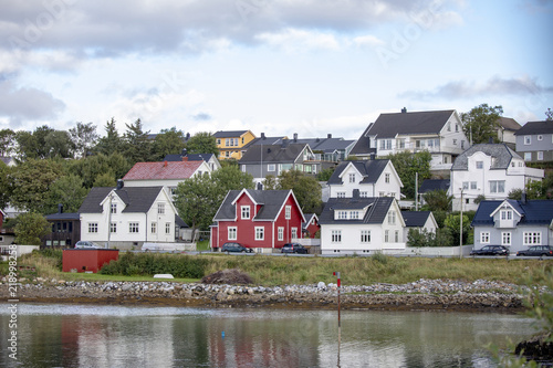 Smal house bye the seashore in Bronnoysund Northern Norway