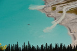 Canoes at Lake Louise from above 6