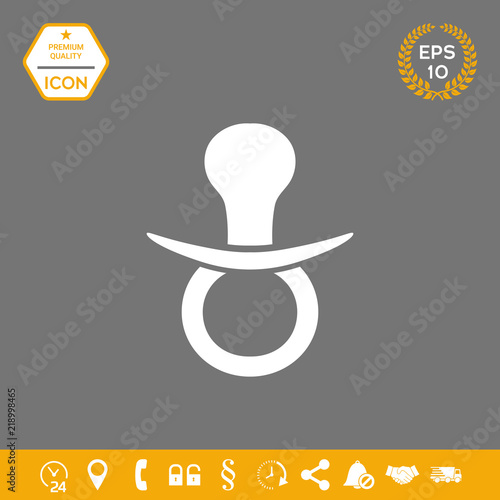  Baby pacifier icon