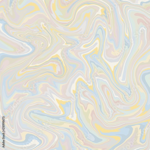Marble background in pastel colors. Fluid painting. Vector illustration