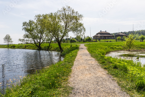 park next to the house-museum of Tadeusz Kosciuszko, Kossovo, Belarus