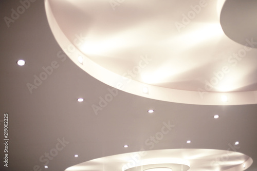 Beautiful ceiling with LED lighting.
