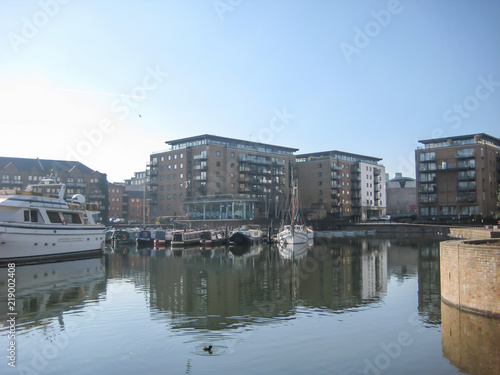 View of the banks of the River Thames