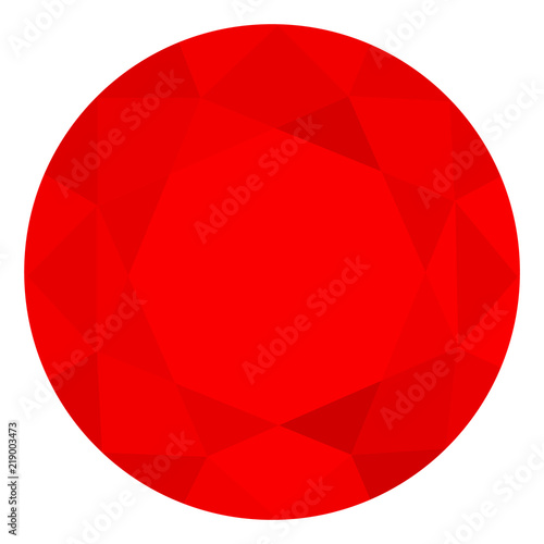 Red gemstones vector