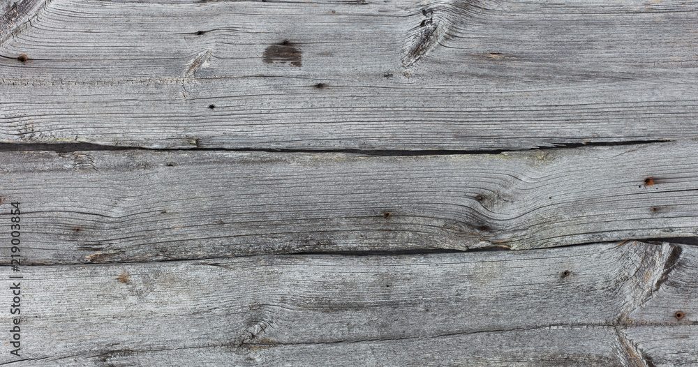 Naklejka premium old gray wooden boards. Top view. parquet