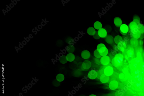 Abstract green bokeh background