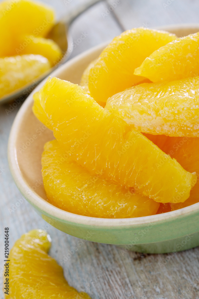 prepared orange segments prepared orange segments
