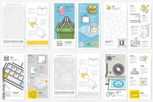 Bifold brochure and cover design collection