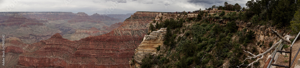 Grand Canyon panorama during a storm