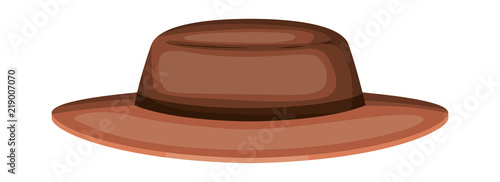 masculine elegant hat icon vector illustration design