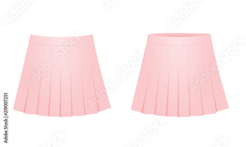 Pink skirt. vector illustration